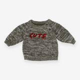 Sweater green marl Cute