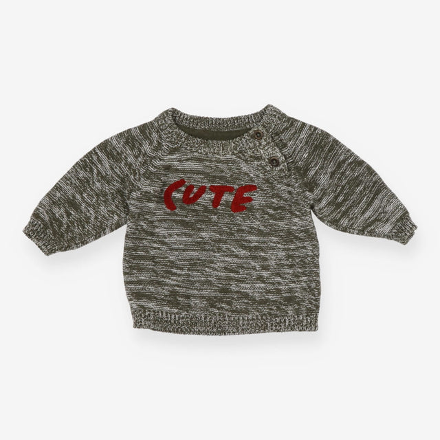 Sweater green marl Cute