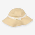 Sunhat Straw White Bow Tied