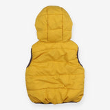 Yellow fleece lined gilet