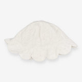 White Flower Stitching Sun Hat
