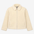 Jacket Full Zip Borg Fleece Cream Beige