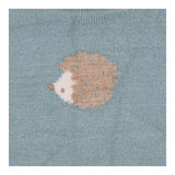 Outfit blue knit hedgehog