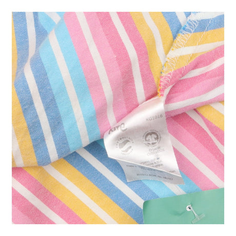 Pastel rainbow stripe dress