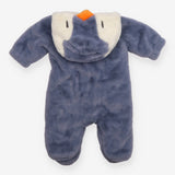 Pramsuit blue penguin fur