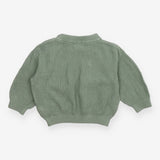 Jumper Knit Green with Shoulder Buttons