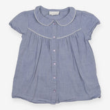 Tunic Blue Collared with White Trim