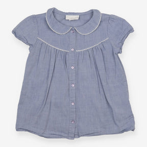 Tunic Blue Collared with White Trim