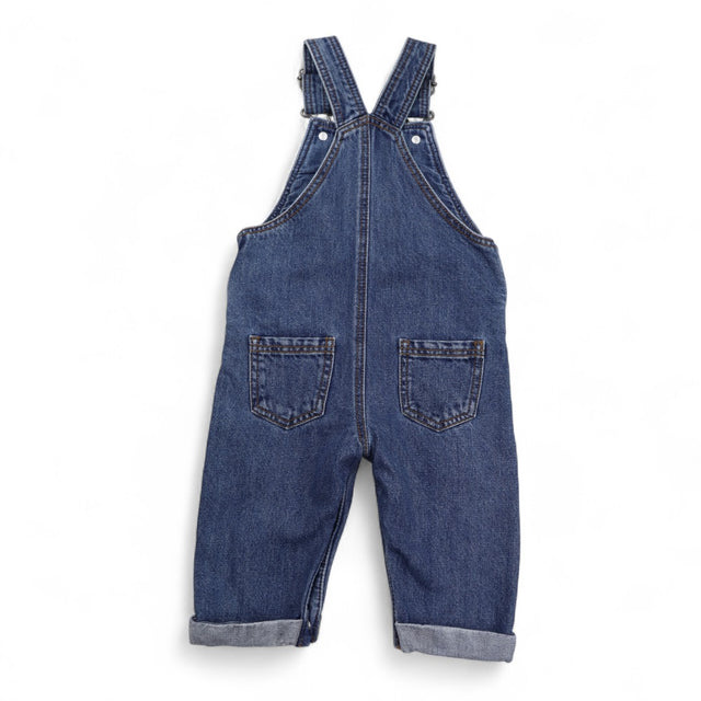 Dungarees Blue Denim with Silver Buttons