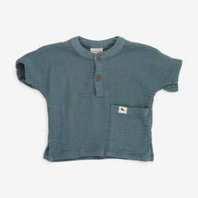Shirt Sea Gauze Blue 