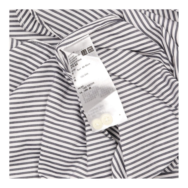Shirt Navy White Stripe Long Sleeve Relaxed Fit