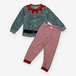 Pyjamas Green Velour Elf