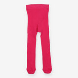 Tights knit hot pink ribbed
