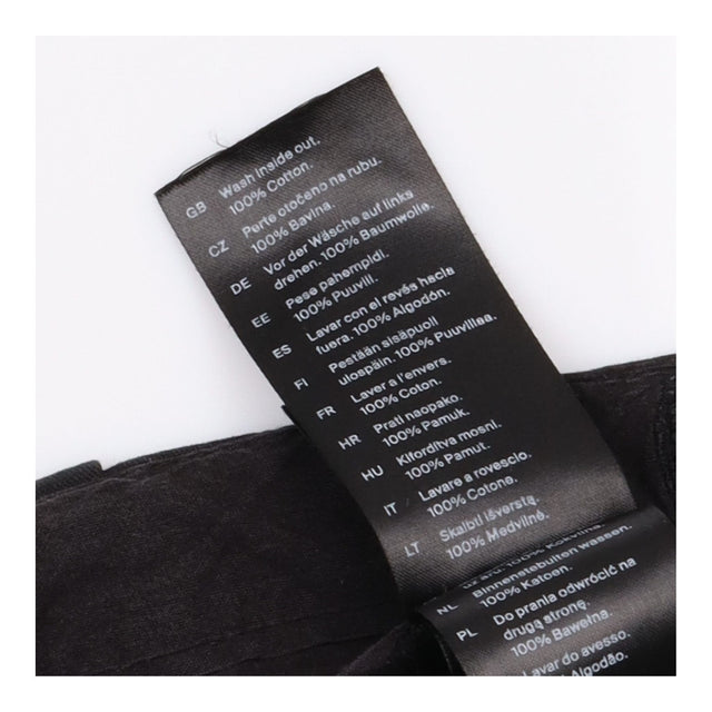 Trousers Black Wide Leg High Waist Elasticated Bac