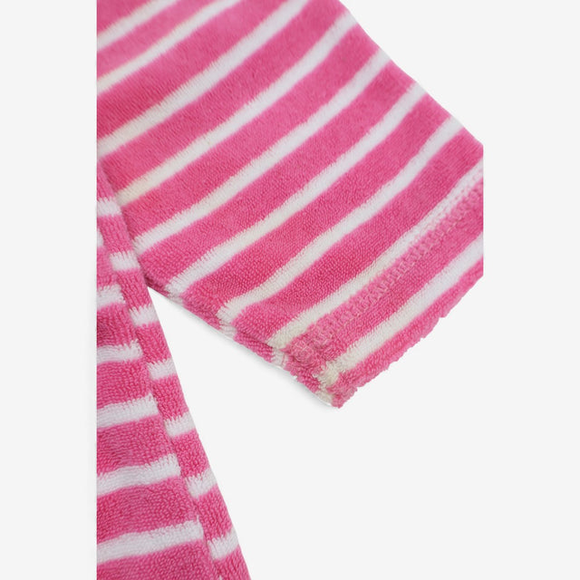 Towelling  Pink Giraffe All-In-One