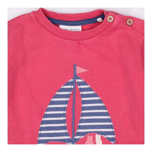 Sweater Dress Pink Long Sleeve with Boat