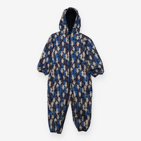 Snowsuit blue bears padded