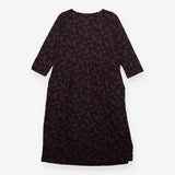 Jersey Dress Navy Berry Floral