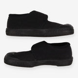 Plimsols black velcro