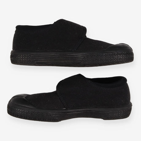 Plimsols black velcro