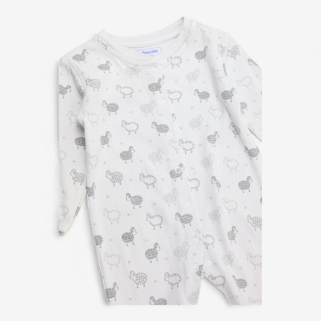 Sleepsuit white with grey sheep