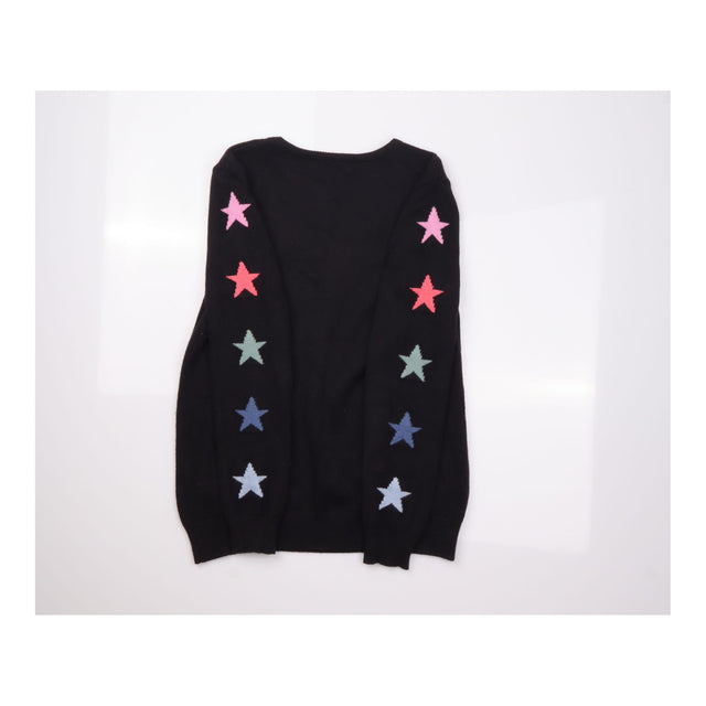 Jumper Star Sleeve Crew Neck Black Pastel