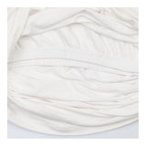 Maternity Vest White Ruched Stretch Jersey Tank