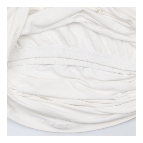 Maternity Vest White Ruched Stretch Jersey Tank