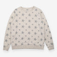 Sweatshirt Jumper Oatmeal Grey Star Print Cotton B