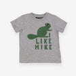 T-shirt grey green squirrel 'I like hike'