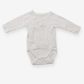 Bodysuit Wrap White with Grey Stars ''Mon Ange''
