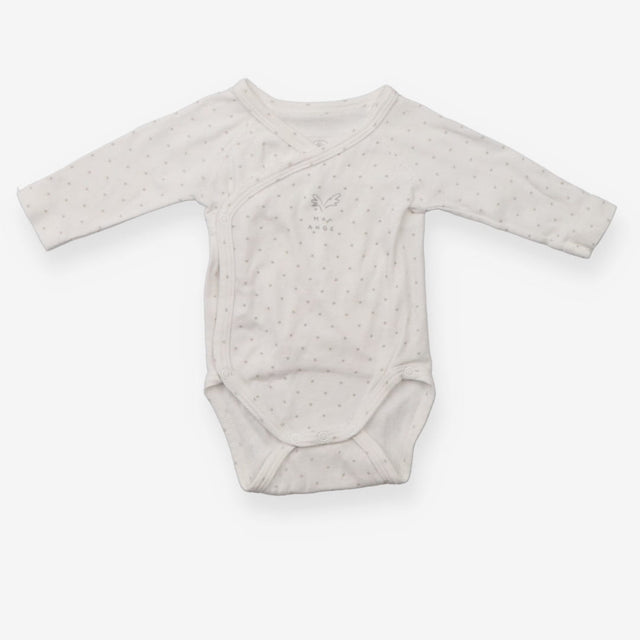 Bodysuit Wrap White with Grey Stars ''Mon Ange''