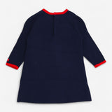 Cantini - Sweater Dress Navy with Pink Cat