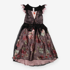 Princess Dress Purple, Pink and Black with Flowers
