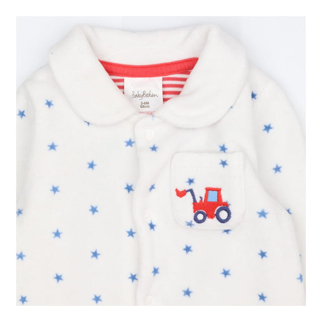 White Sleepsuit with Tractor