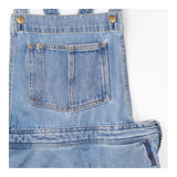 Pinafore Dress Blue Denim Embroidered Racerback