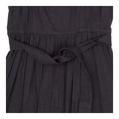 Nita Linen Blend Strappy Maxi Dress Waist Tie