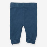 Leggings Knit Blue Hedgehog Appliques