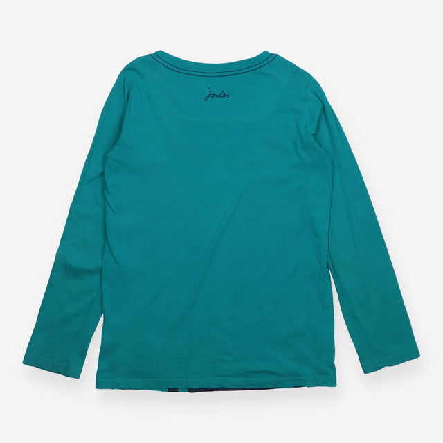 T-Shirt Long Sleeve Teal 'Wanted Rusty The Robot'