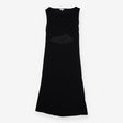 Black Open Back Jersey Dress