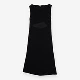 Black Open Back Jersey Dress