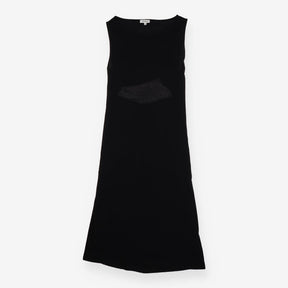 Black Open Back Jersey Dress