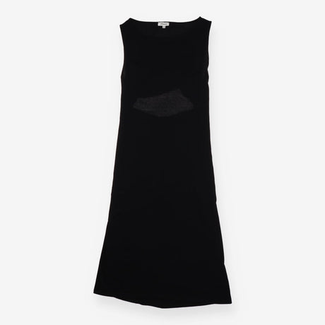 Black Open Back Jersey Dress