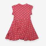 Pink polka dot dress