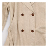 Coat Double Breasted Belted Trench Oatmeal