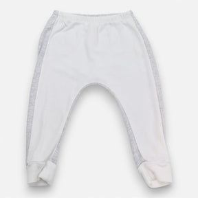 Joggers White and Grey with a Pocket