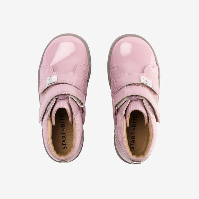 Discover dusty lilac patent boots
