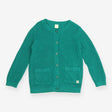 Knit Cardigan Green Forest with Front Pockets