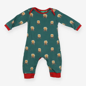 Sleepsuit green lions