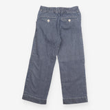 Trousers blue white stripe
